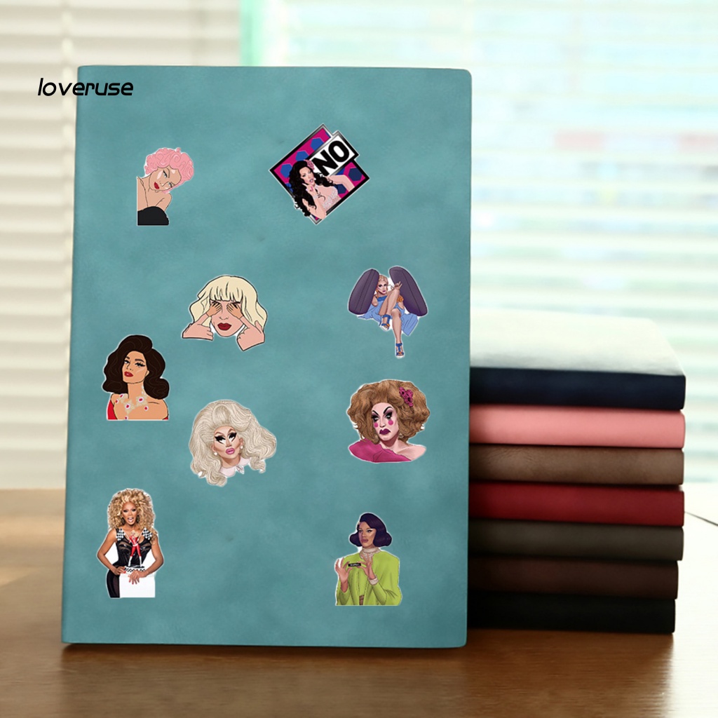 / Lo / Nhãn Dán Ghi Chú Dính TV Show Rupaul 'S Drag Race Hoạt Hình Trang Trí Vali Máy Tính Cốc Nước Ván Trượt