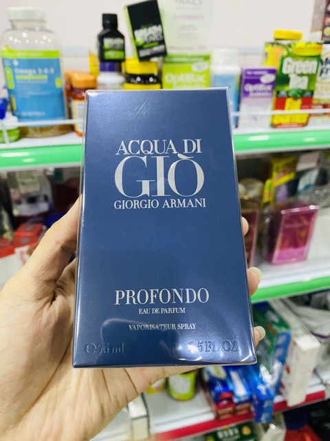 Nước hoa nam Acqua Di Gio Profondo edp 75ml của Pháp