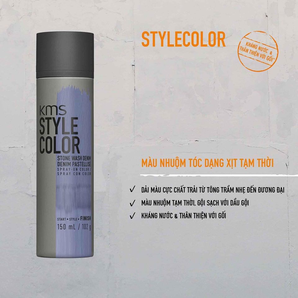 Màu Nhuộm Dạng Xịt Tạm Thời kms Stylecolor 150ml