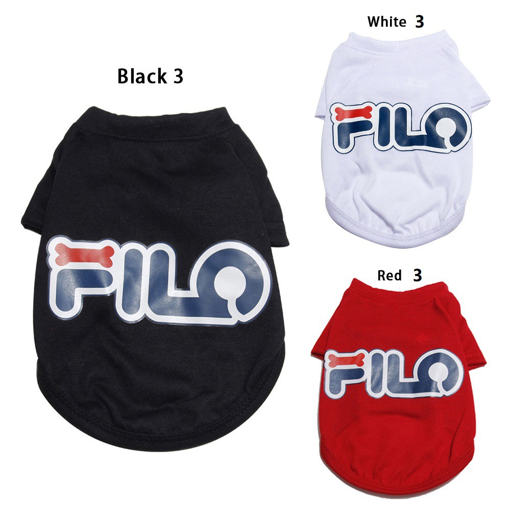Áo thun thể thao hình hoạt họa mềm mại thoáng khí vào mùa hè cho cún cưng