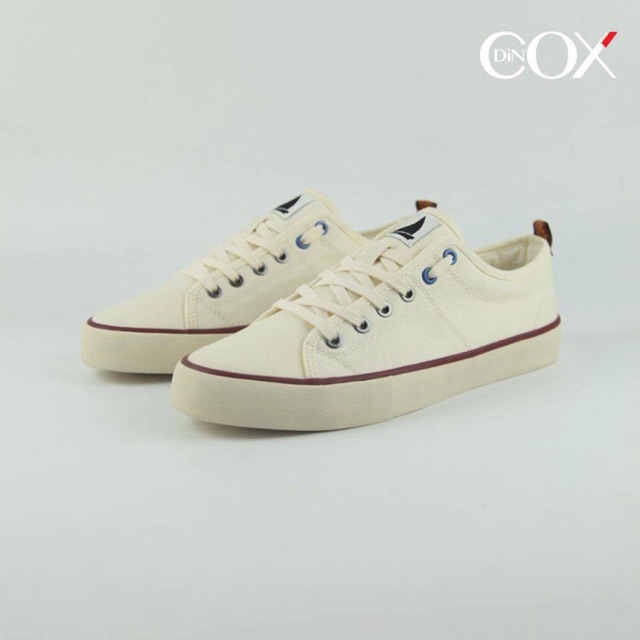Giày thể thao vải cox shoes 1940 black/ burgundy/white