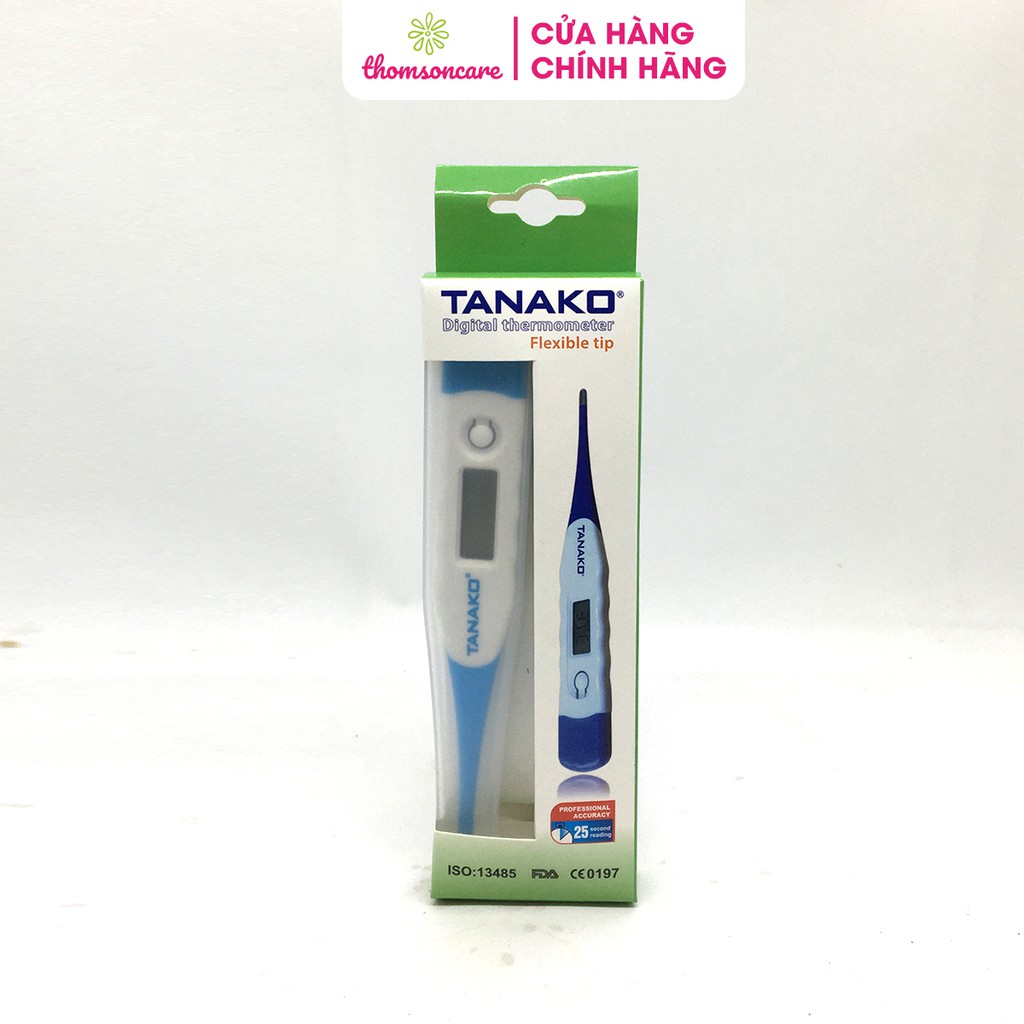 Nhiệt kế điện tử đầu mềm TANAKO - Nhận kết quả nhanh sau 30 giây - An toàn