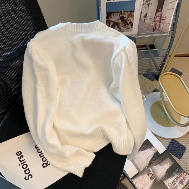 Áo Sweater Tay Dài Cổ Tròn Hoạ Tiết  Thiết Kế Mới Cho Phái Nữ