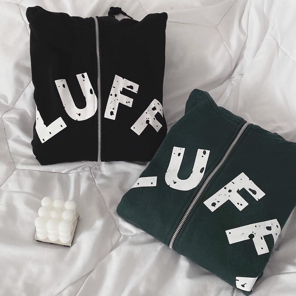 Áo Khoác Nỉ Nam Nữ, Áo Hoodie Nỉ Flu Basic Form Rộng Tay Bồng Khóa Kéo Có Mũ