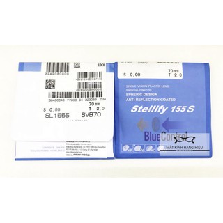 Tròng kính Lọc Ánh sáng xanh Hoya Stellify Blue Control, chính hãng Hoya của Nhật ( chiết xuất 1.56 )