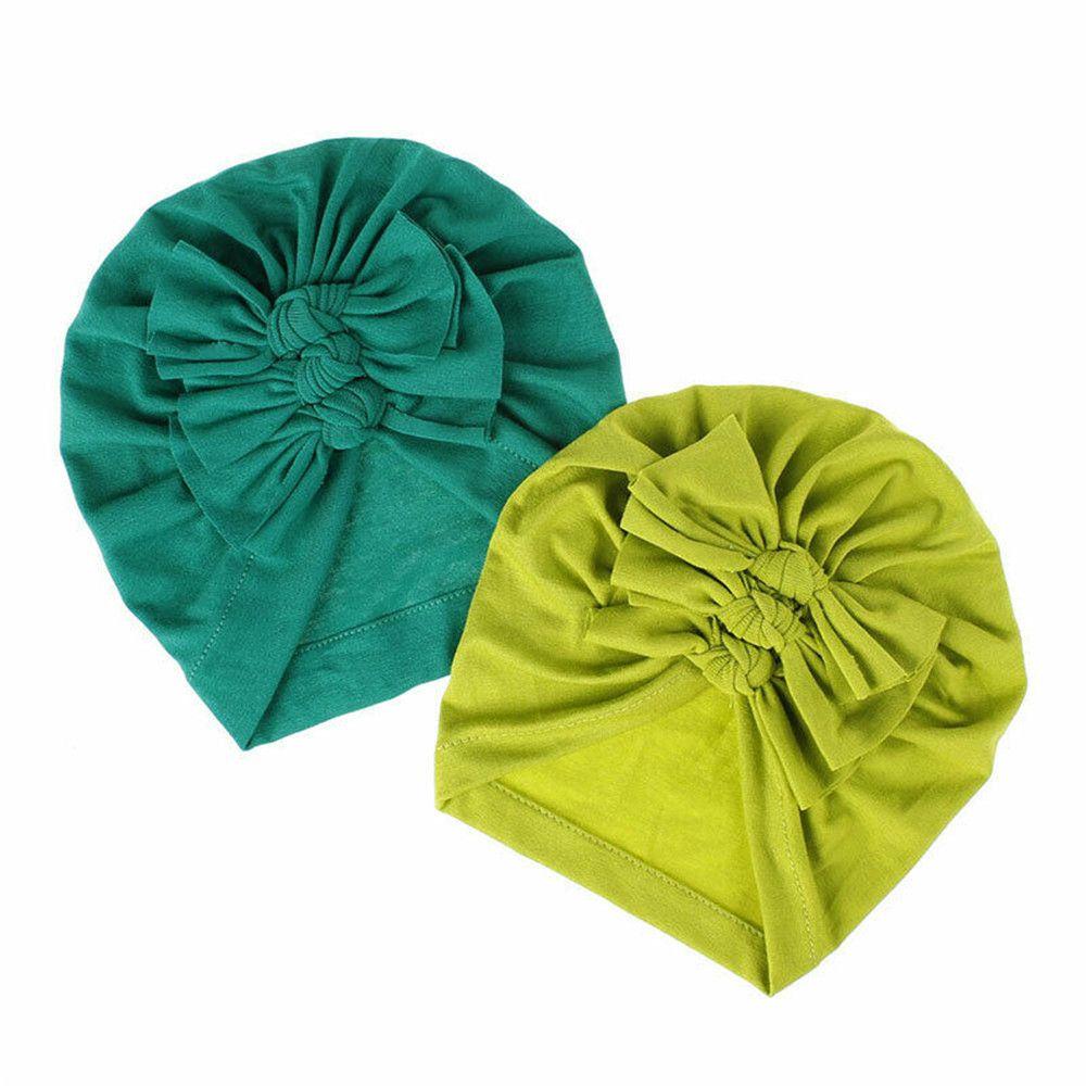CACTU Khăn Turban Mềm Mại Thắt Nơ Xinh Xắn Cho Bé Sơ Sinh