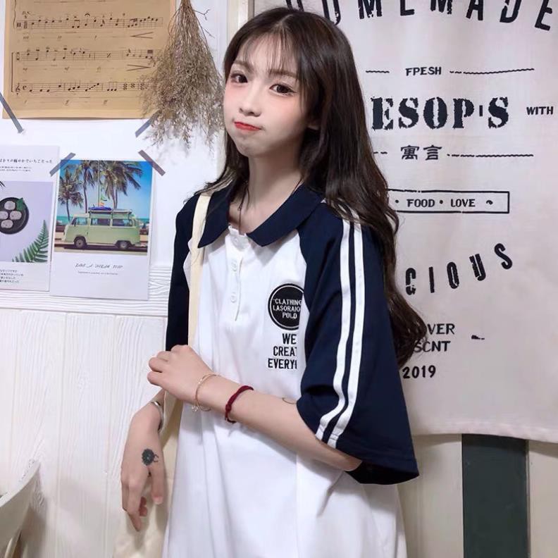 [hàng mới] ÁO POLO EVERYDAY - ÁO THUN CÓ CỔ HAI MÀU ĐEN TRẮNG ULZZANG ÁO THUN NỮ CỔ SƠ MIC ◦