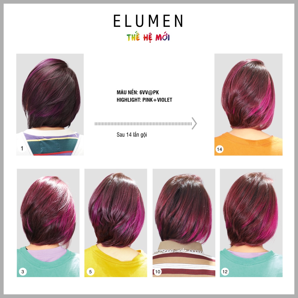 Màu nhuộm phủ bóng ELUMEN PLAY SEMI-PERMANENT HAIR COLOR - VIVID 120ml