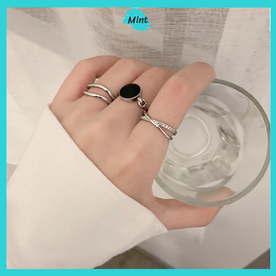 Bộ Nhẫn 3 Món ❤️FREESHIP❤️ Set Nhẫn Phong Cách Hàn Quốc Dễ Phối Đồ