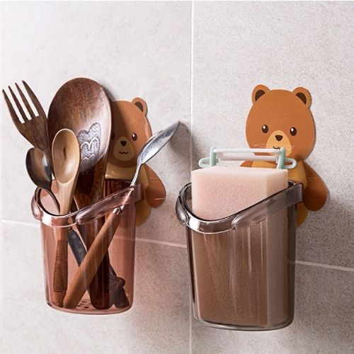 Cốc Dán Tường Đựng Đồ Trong Nhà Tắm Nhỏ Gọn Đa Năng Tiết Kiệm Không Gian Cho Gia Đình