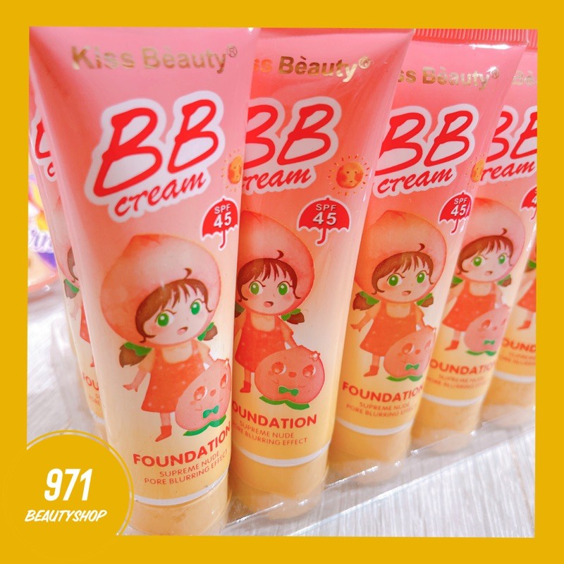 KEM NỀN CHE KHUYẾT ĐIỂM CHỐNG NẮNG SPF 45 KISS BEAUTY | BigBuy360 - bigbuy360.vn