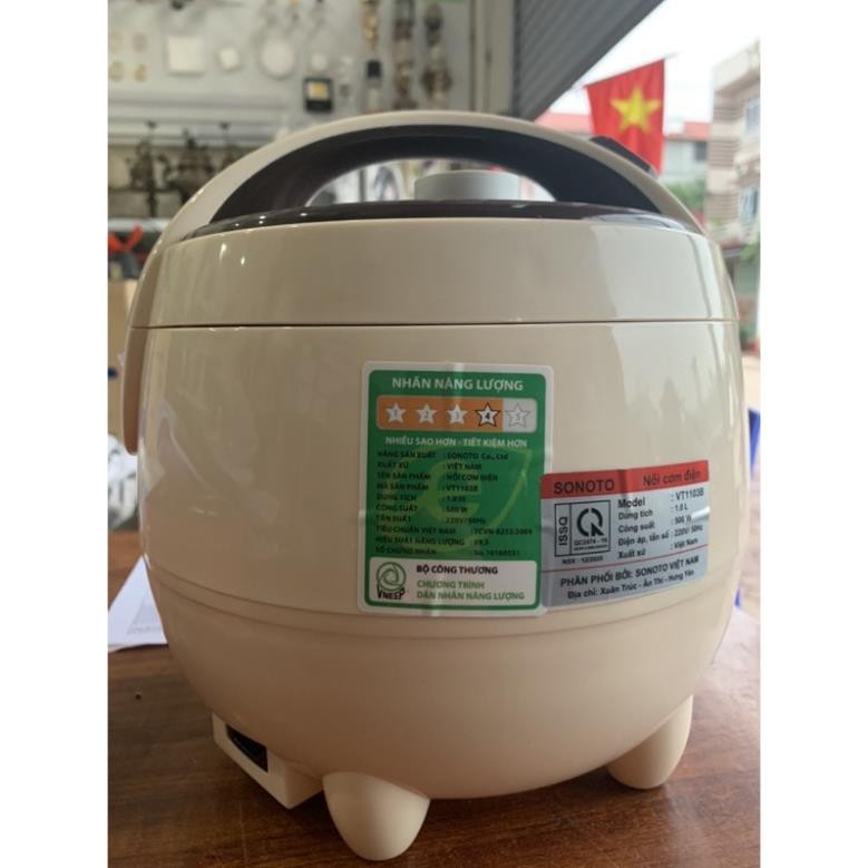 Nồi Cơm Điện Mini 1L SONOTO Thiết kế nhỏ gọn Sang Trọng, Lòng Nồi Chống Dính Cao cấp, An Toàn cho Sức Khỏe, BH 12 Tháng