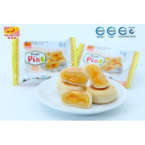 [TỰ CHỌN VỊ DÙNG THỬ ] 01 cái x 40gr Bánh pía trứng muối kim sa tan chảy đậu xanh lá dứa Tân Huê Viên