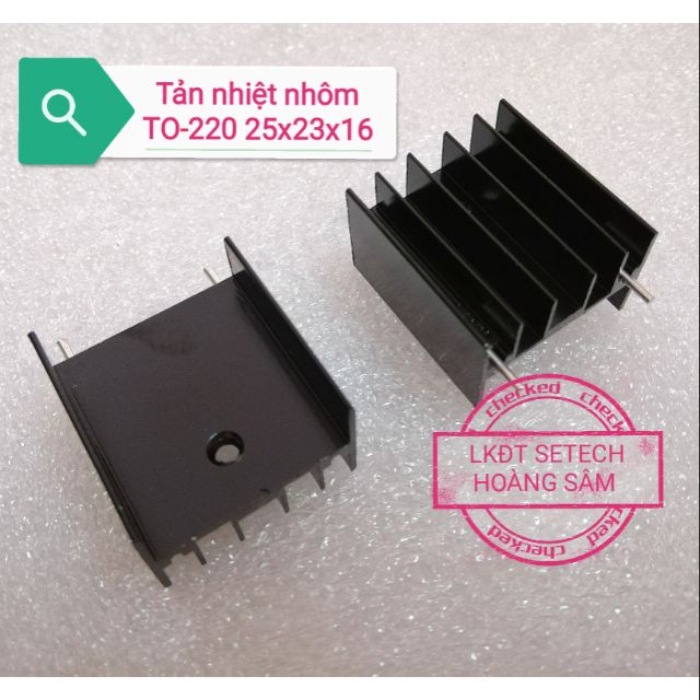 Tản nhiệt nhôm cho transistor sò công suất chân TO-220