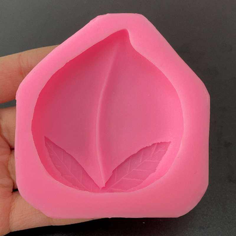 Set 2 Khuôn Silicone Làm Bánh Tạo Hình Quả Đào 3D Độc Đáo Tiện Dụng