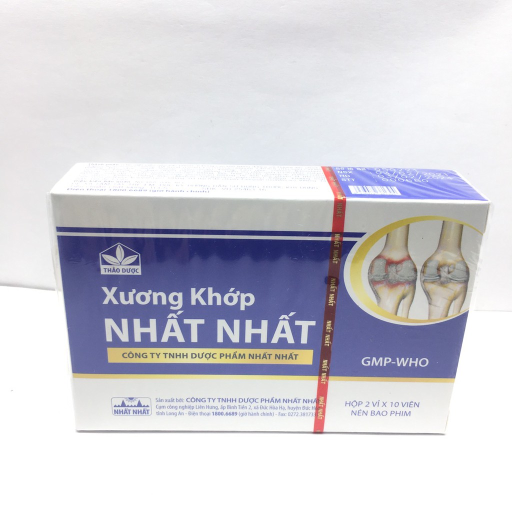 XƯƠNG KHỚP NHẤT NHAT hộp 2 vỉ x 10 viên