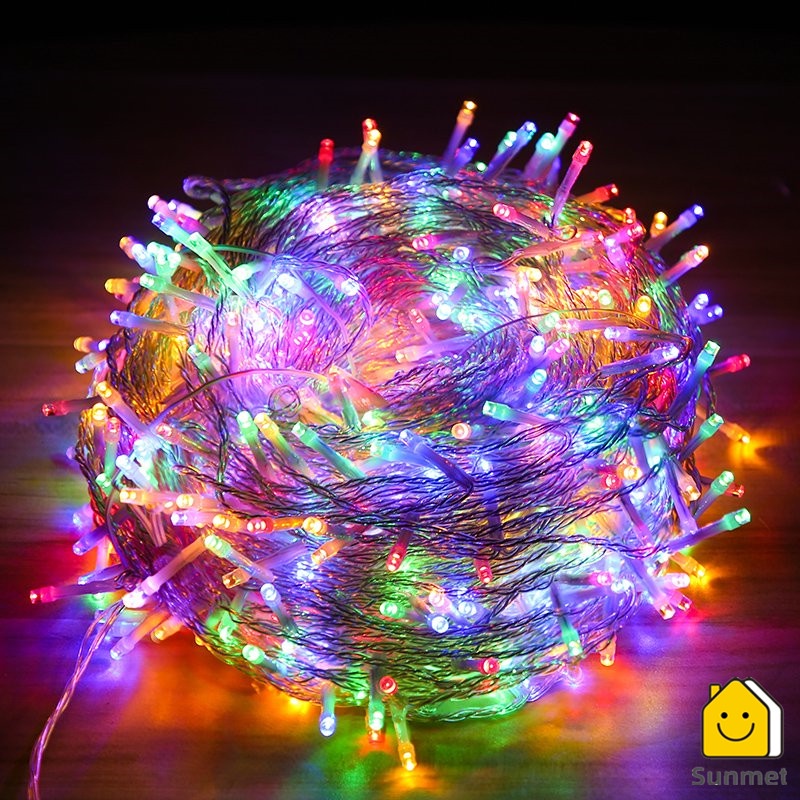 Dây Đèn LED chớp 10M 50M cắm điện DECOR trang trí NOEL, giáng sinh, ngoài trời ,lễ tết, ban công