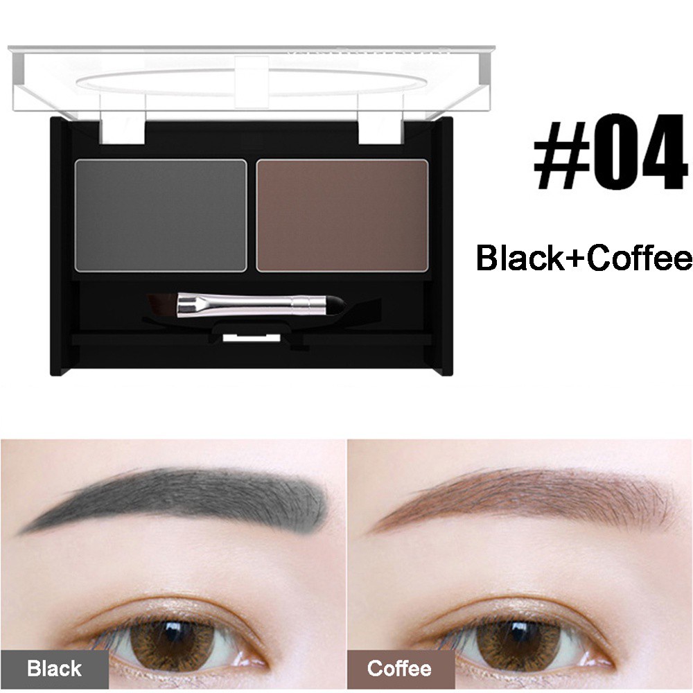 [Hàng mới về] Bảng phấn trang điểm lông mày 2 màu sắc nhỏ gọn tiện dụng dành cho nữ DIY