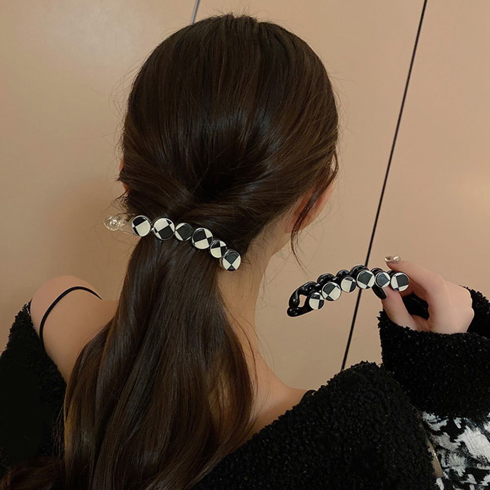 Kẹp tóc acrylic phong cách Hàn Quốc cổ điển thời trang dành cho nữ