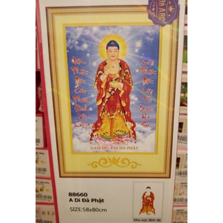 Tranh đính đá A Di Đà Phật 88660 (chưa đính)