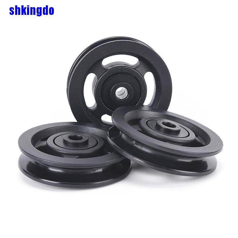 Bánh xe ròng rọc chống mài mòn màu đen tiện dụng khi tập gym 90mm