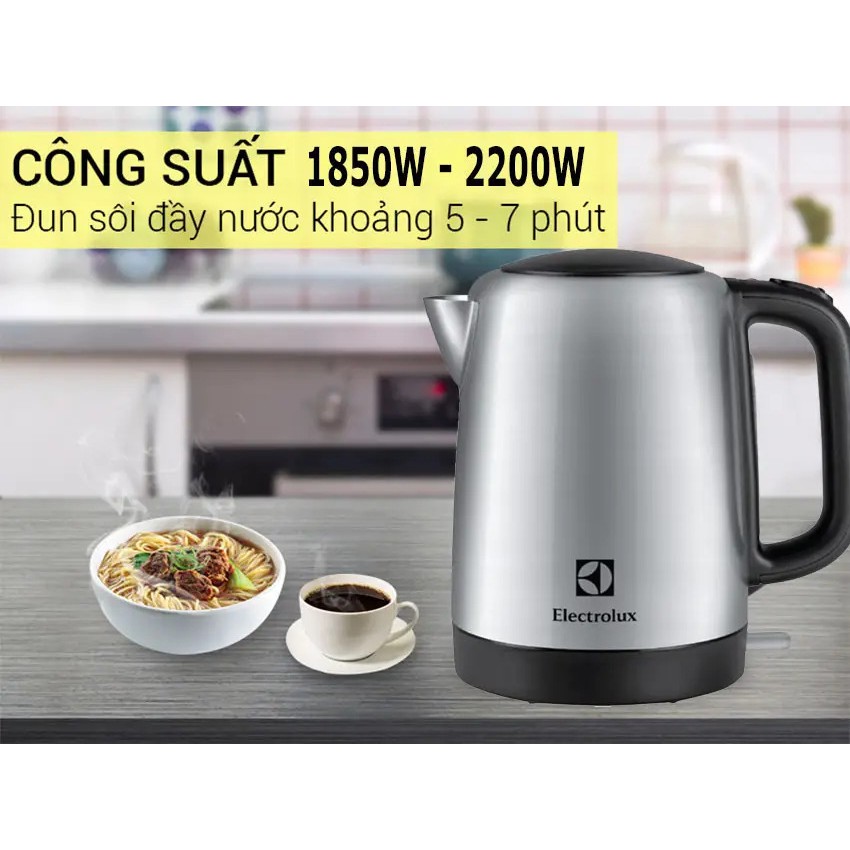 Bình đun siêu tốc 1.7 Lít Electrolux EEK1505S