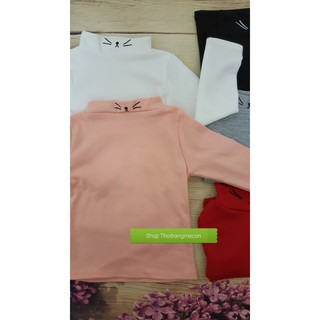 Áo len cotton cổ 3 phân cho bé (bao chất, bao giá)