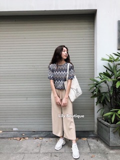 Áo croptop wang( còn xanh trơn)
