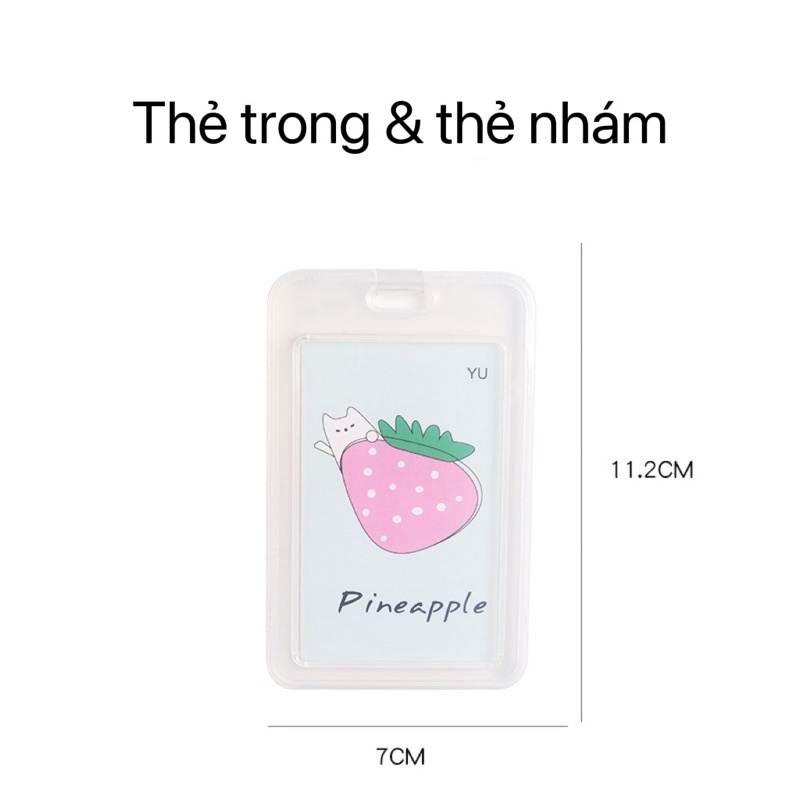 Bao đựng thẻ sinh viên, xe bus nhựa da nhiều loại