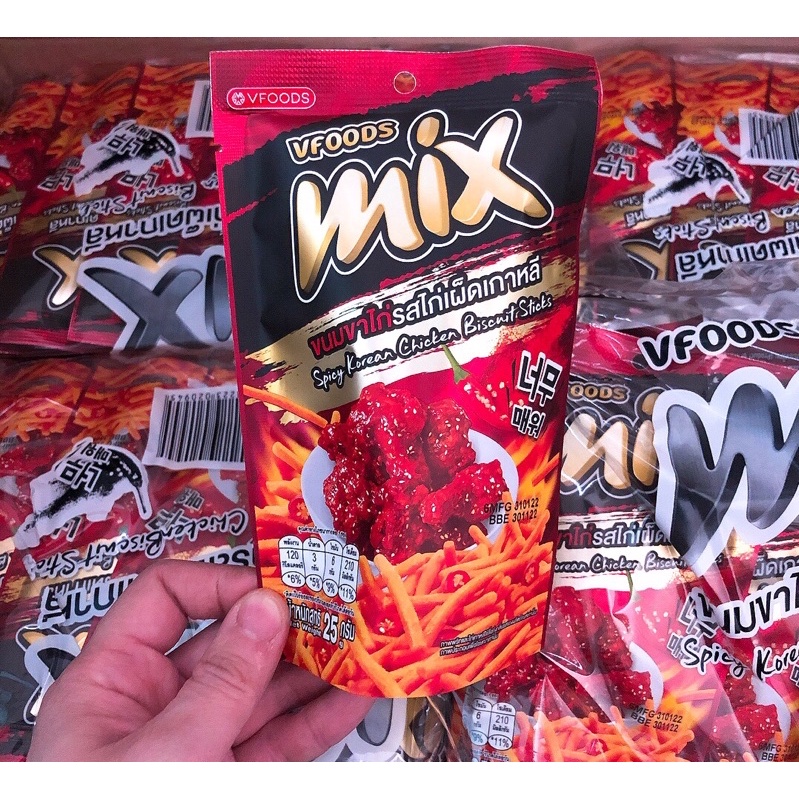 Bim bim mix Thái Lan 25g và 60g, Bim bim que Thái Lan, Snack Thái