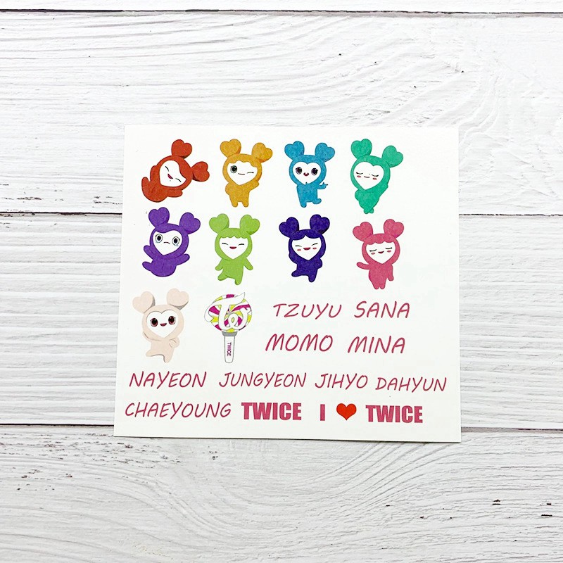 Miếng dán hình xăm tạm thời chống thấm nước hình nhóm nhạc BTS cho người hâm mộ