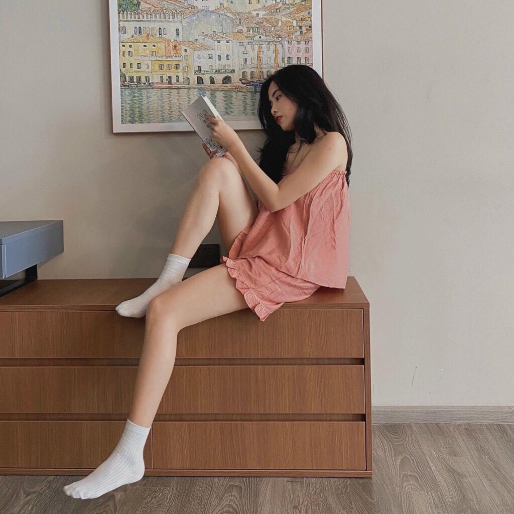 Đồ bộ 2 dây thiết kế cíp ngực- chất đũi cực xinh