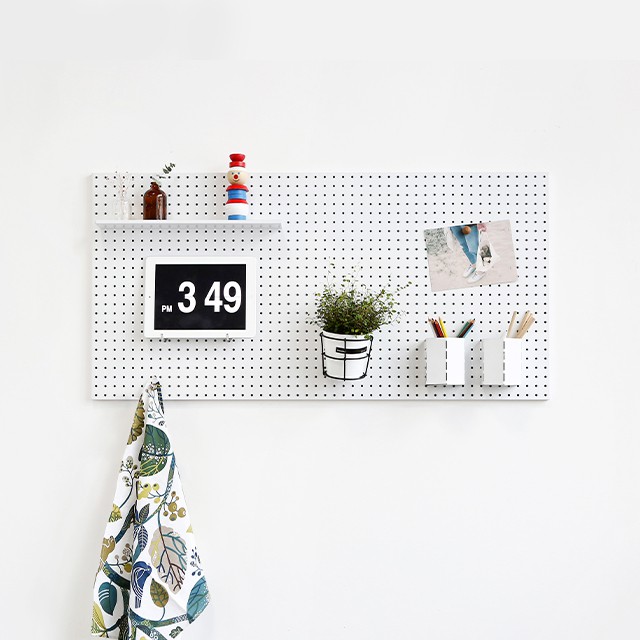 Bảng pegboard bằng kim loại hít tường cao cấp ( L )