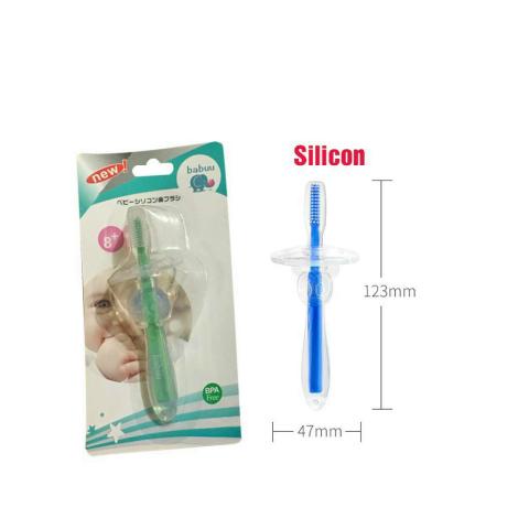 Bàn chải đánh răng silicon Babuu siêu mềm cho bé