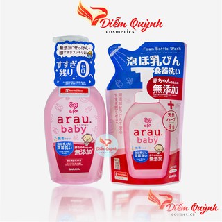 NƯỚC RỬA BÌNH SỮA ARAU DẠNG CHAI (500ML) hoặc TÚI (450ML)