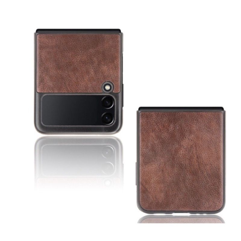 Ốp lưng Vân da cho Samsung Z Flip 3 5G 2 mảnh bảo vệ máy