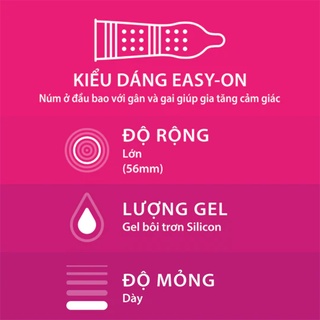Bao cao su Durex Pleasuremax (Hộp 12 bao || Hộp 3 bao)