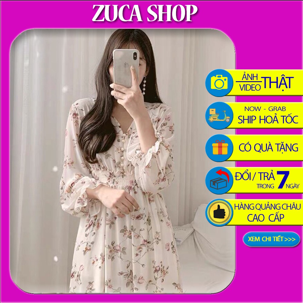 Đầm công chúa đính hoa Ulzzang kèm ảnh thật 👑🌨 Đầm hoa nhí vintage Zuca shop