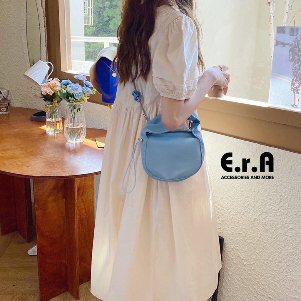 Túi Xách Đeo Chéo Nữ ERASHOP 077274 - Vải Dây Nhún Trơn Basic (mẫu 2), Dễ Thương, Phong Cách Hàn Quốc, Siêu Rẻ Đẹp