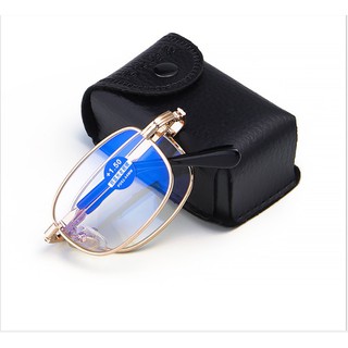 Kính lão thị gập gọn cao cấp mắt chống UV tốt loại I cực sáng và rõ Nam nữ đeo hông cực tiện