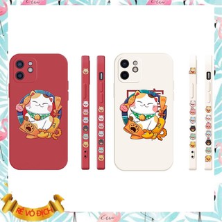 Ốp lưng iphone vuông cạnh hình Mèo Lộc 6/6plus/6s/6splus/7/7plus/8/8plus/x/xr/xs/11/12/pro/max/plus/promax - Awifi X3-5