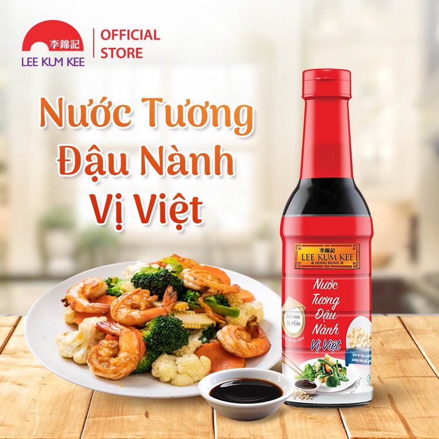 Nước tương Lee Kum Kee Vietnamese Style Soy Sauce vị Việt Nam 480ml/chai (Combo 2 chai nhựa PET)