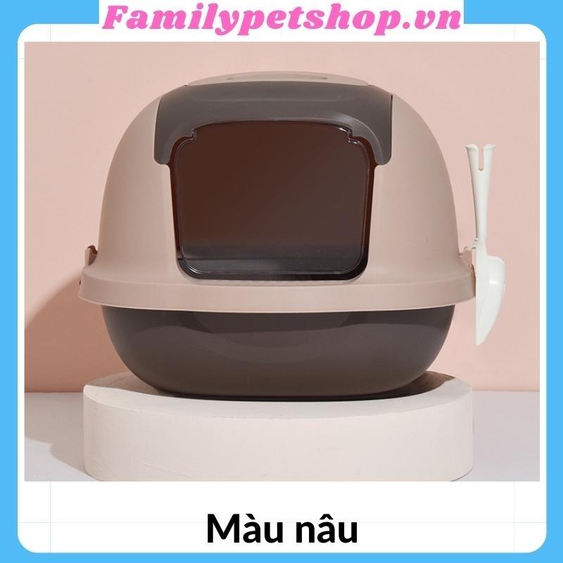 Nhà vệ sinh cho mèo cỡ lớn-Khay vệ sinh cho chó mèo kèm xẻng-familypetshop.vn