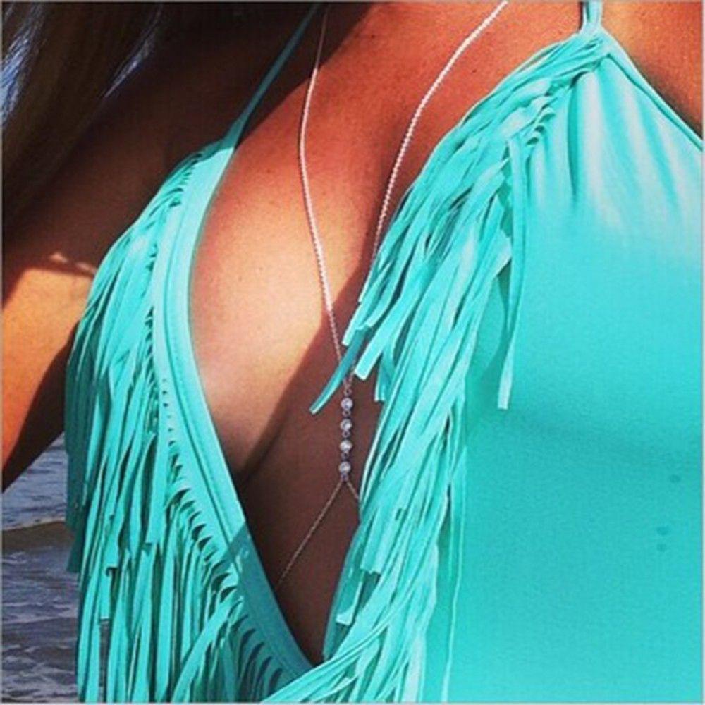 Bikini Mắt Xích Kim Loại Đơn Giản