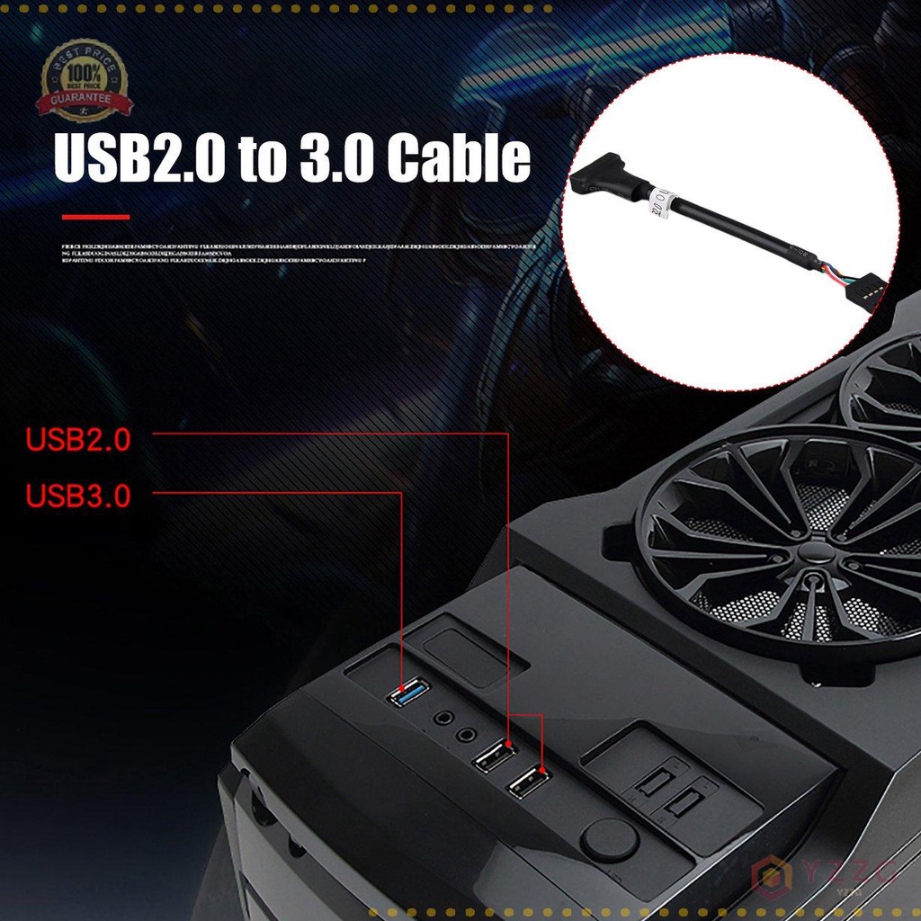 ✨Giá tốt nhất✨ Dây cáp mở rộng USB 2.0 9 Pin sang đầu cắm bo mạch chủ USB 3.0 20 Pin