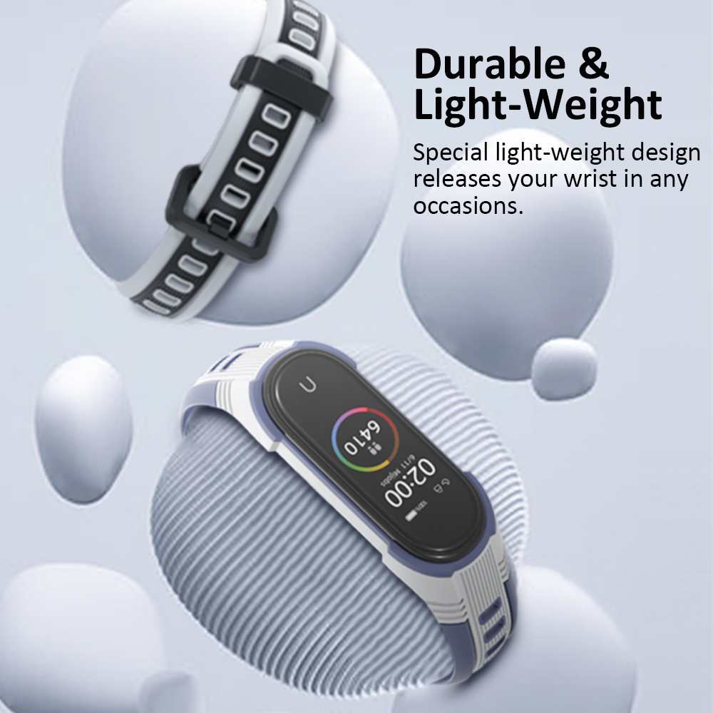 Dây đeo MIJOBS bằng silicon thay thế cho vòng đeo tay thông minh Xiaomi Mi Band 5 4 3