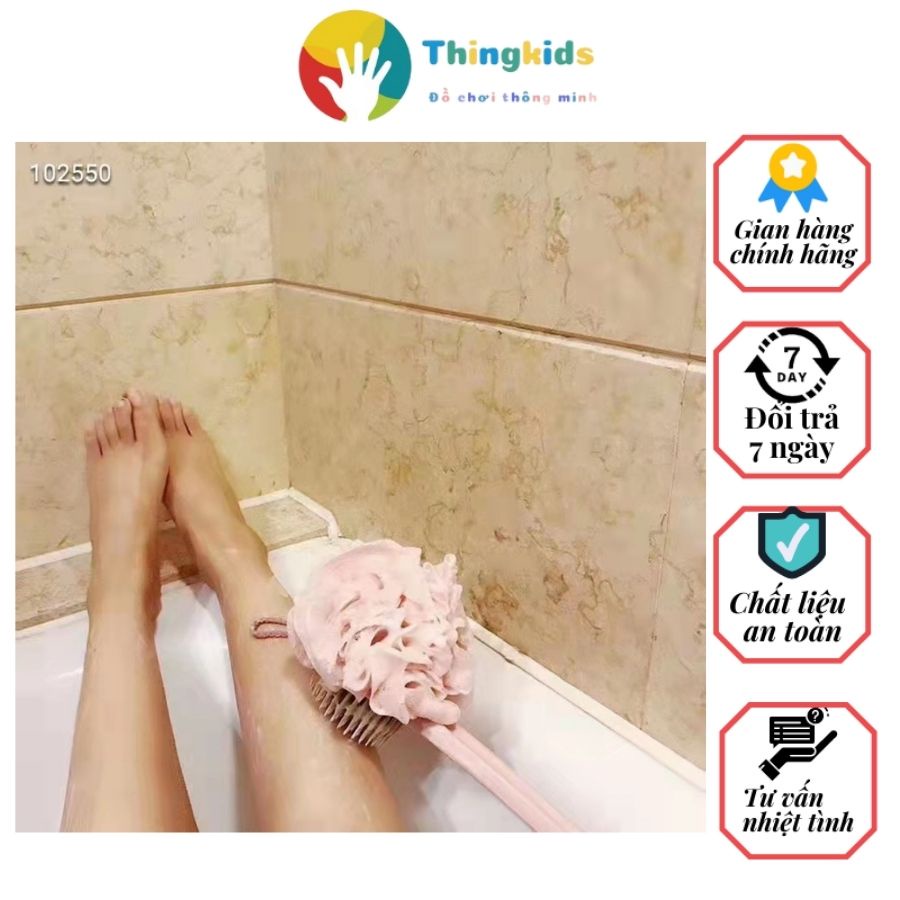 Cây Cọ Tắm Bông Tắm Chà Lưng 2 Mặt - Thingkids