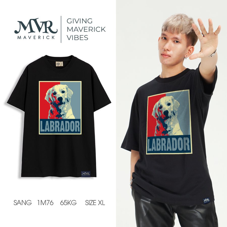 Áo thun nam nữ unisex Chú chó labrador dễ thương cho sen iu boss MVR  KK3840