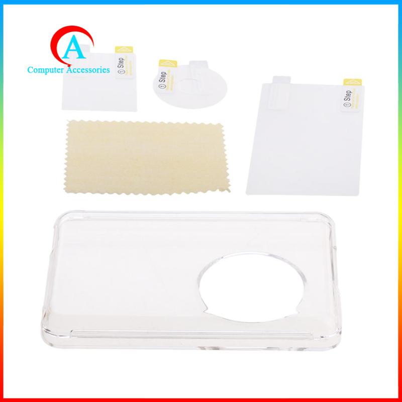 Bộ phim bảo vệ màn hình LCD trong suốt + vỏ bảo vệ thích hợp cho iPod Classic 80/120/160GB