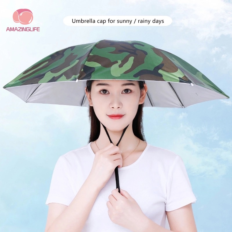 Dù Đội Đầu Có Thể Gấp Gọn Chống Nước Chống Nắng Sáng Tạo Nhiều Màu Sắc Cho Nam Và Nữ